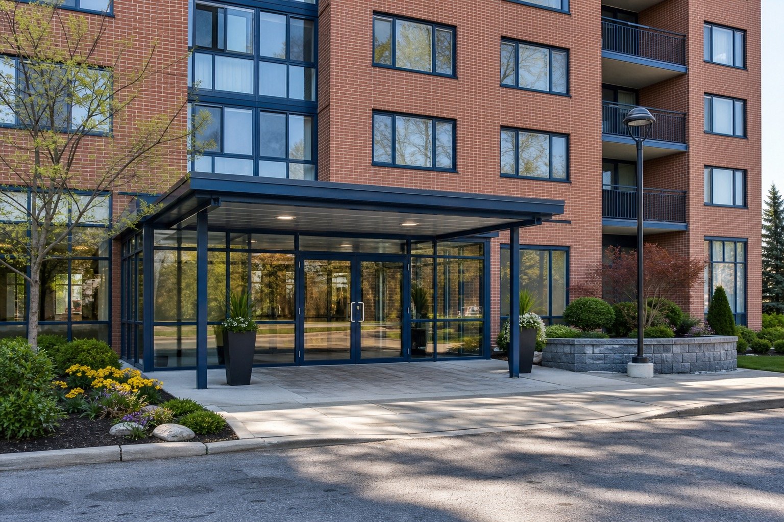 Site conditions considered for glass service for property managers