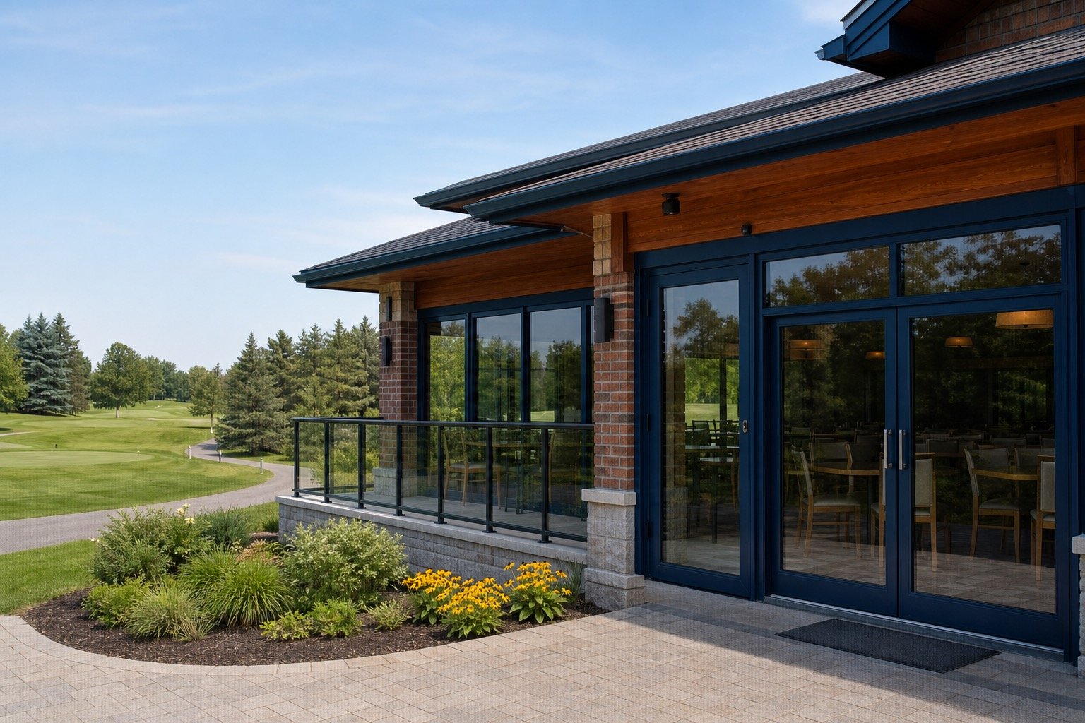 Golf Facility Glass Service project planning