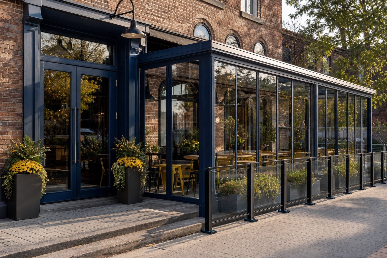 Site conditions considered for golf facility glass service