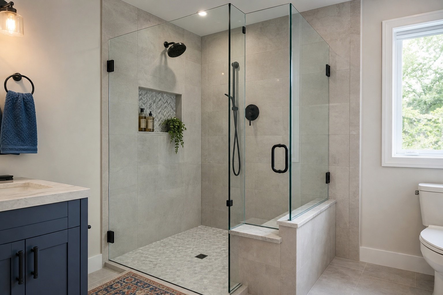 Right-Angle Pivot Door & Notched Panel example