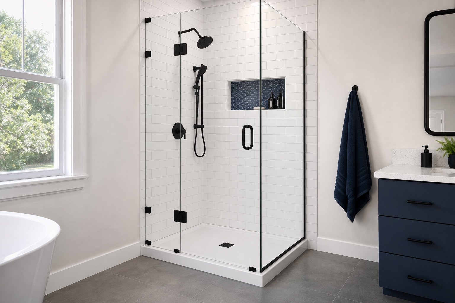 Corner Sliding Shower Enclosure project planning example