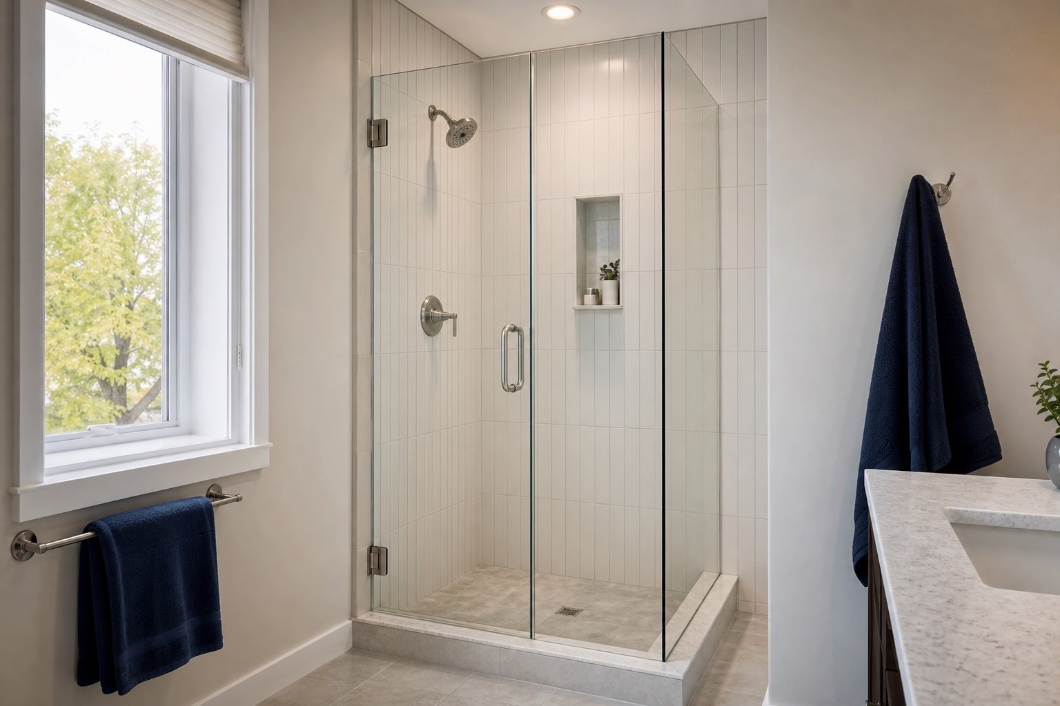 Single Pivot Shower Door project planning example
