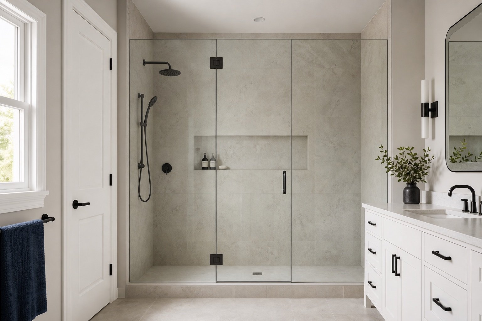 Inline Steam Shower Enclosure project planning example