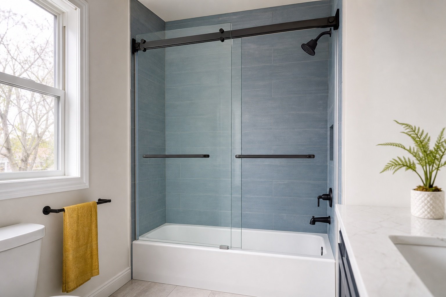 Bypass Sliding Shower Door project planning example